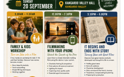Upcoming workshops this weekend in the Kangaroo Valley
